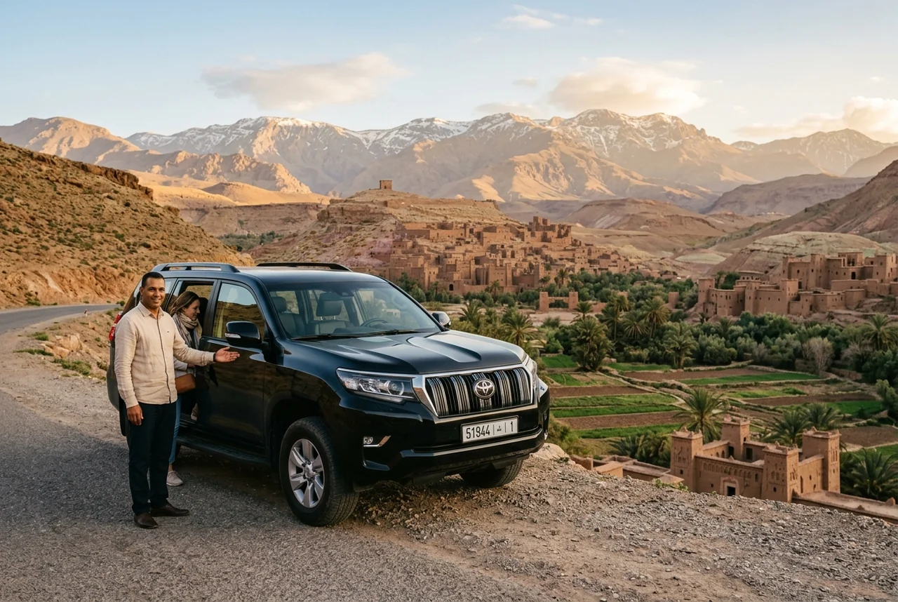 Private English-Speaking Driver in Morocco with Toyota Land Cruiser Prado