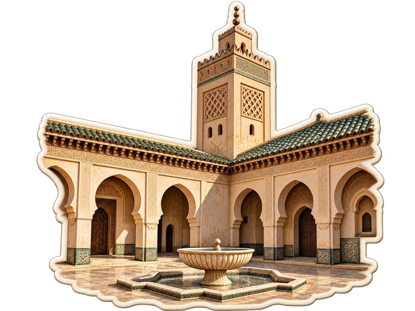 Al-Qarawiyyin University Fes Morocco Sticker