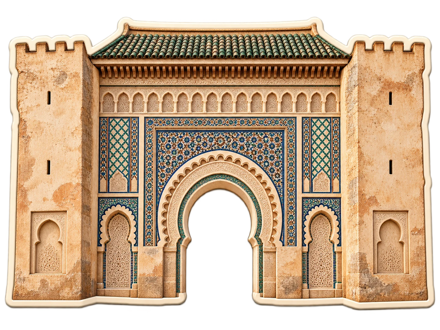 Bab Mansour Meknes Gate Sticker