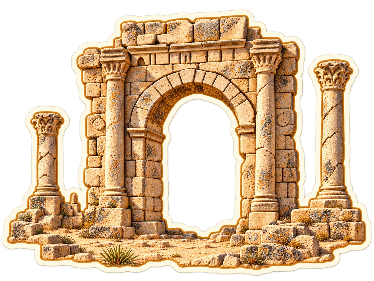 Volubilis Roman Ruins Morocco Sticker